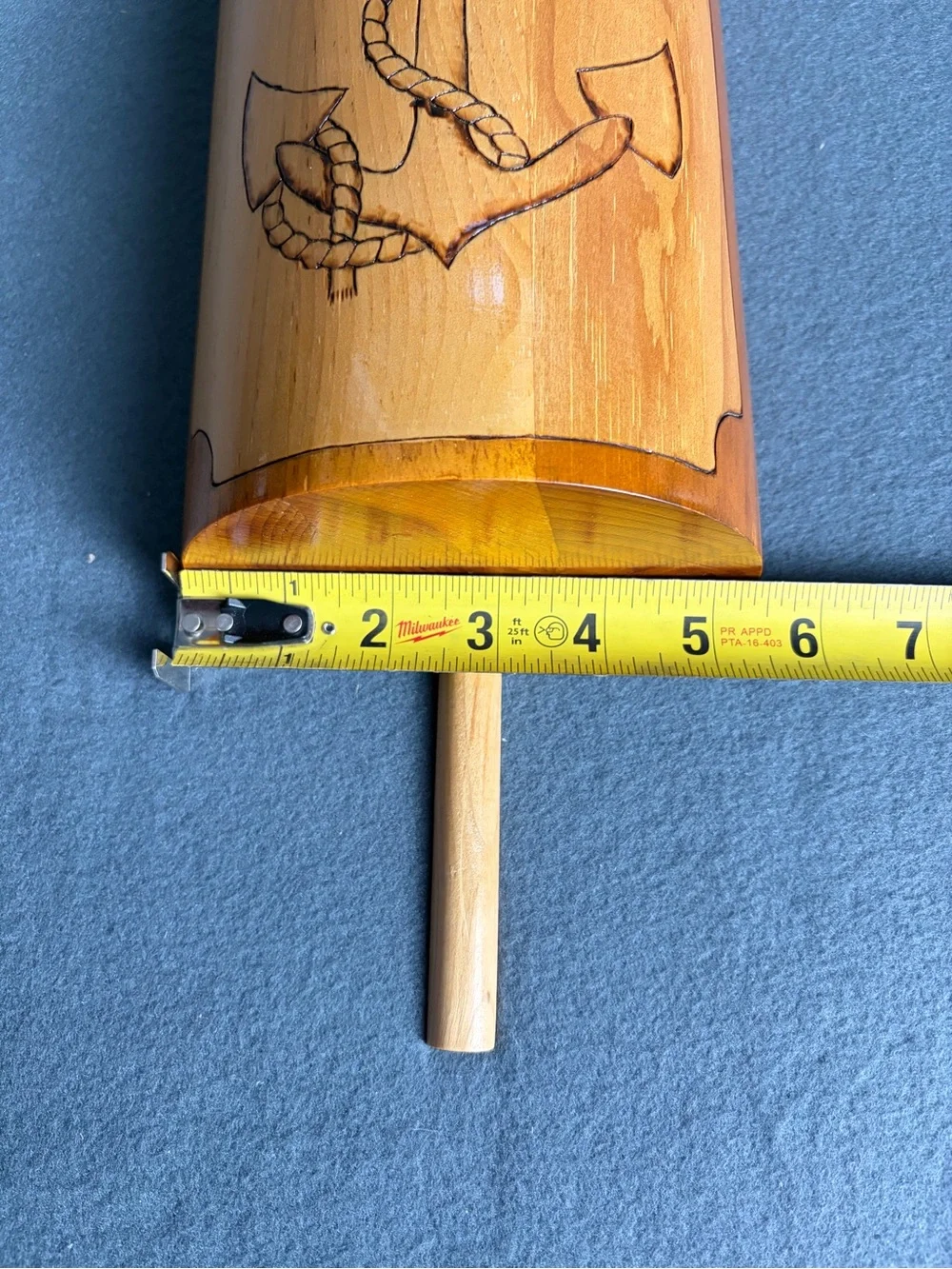 Handcrafted Anchor Themed Woods To Goods Maine State Prisoner Made Wooden Bouy